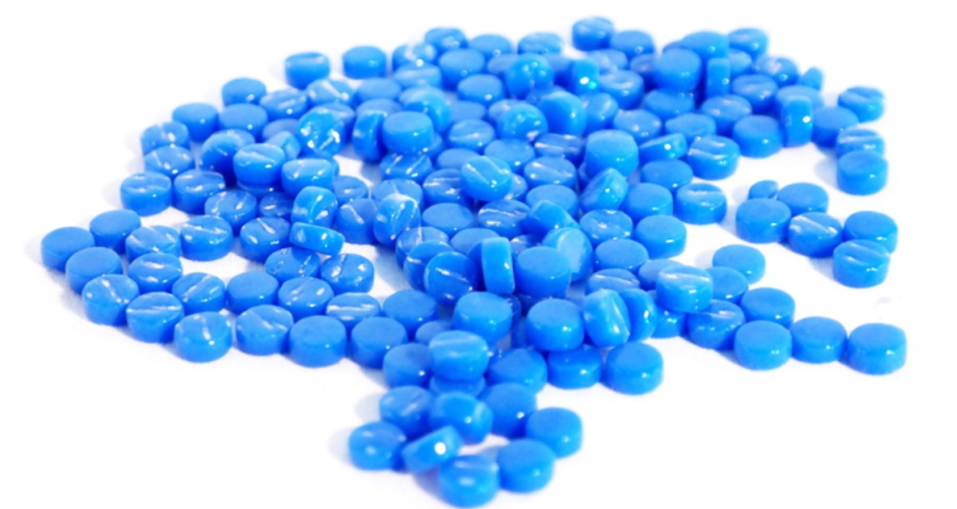 Colourful Dots Blauw 100 gr (1011030) *