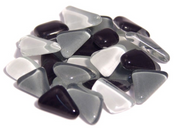 Soft Glas Polygonal Helder Mix Grijs 100 gr (1011051) *