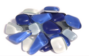 Soft Glas Polygonal Helder Mix Blauw 100 gr (1011052) *