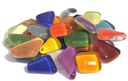 Soft Glas Polygonal Helder Mix Bont 100 gr (1011057) *
