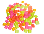 Soft Glas Polygonal Helder Mix Glow in the Dark 100 gr (1011099) *