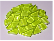 Soft Glas Polygonal Helder Neon Geel 100 gr (1012000) *