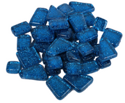 Soft Glas Polygonal Glitter Koningsblauw 100 gr (1012206) *