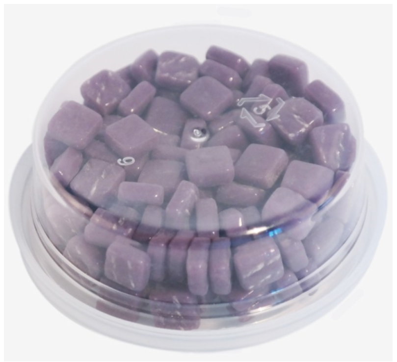 Colourful Squares Paars 100 gr (1013238) *