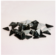 Soft Glas Polygonal Glitter Mix Zwart/Wit 100 gr (1017499) *