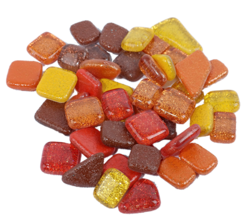 Soft Glas Polygonal Glitter Mix Indian Summer 100 gr (1017551) *