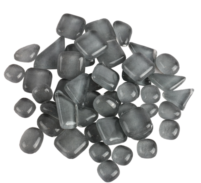 Soft Glas Polygonal Helder Lichtgrijs 100 gr (1017572) *