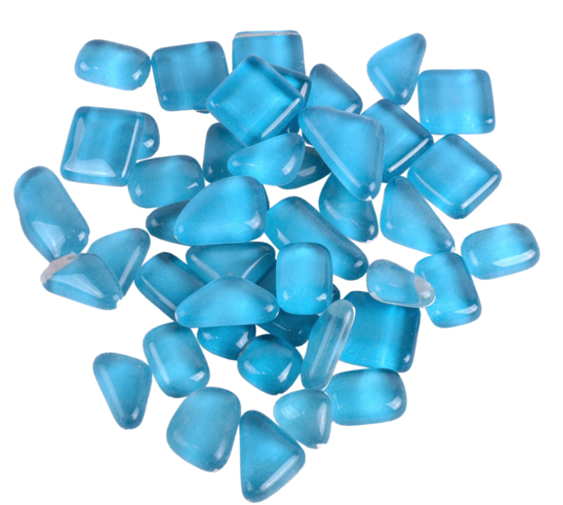 Soft Glas Polygonal Helder Lichtblauw 100 gr (1017587) *