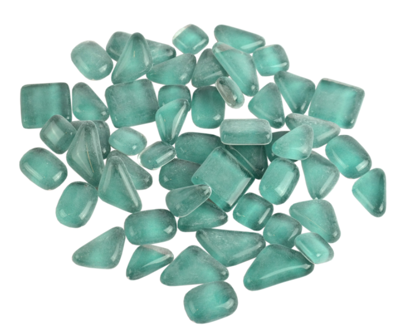 Soft Glas Polygonal Helder Turquoise 100 gr (1017590) *