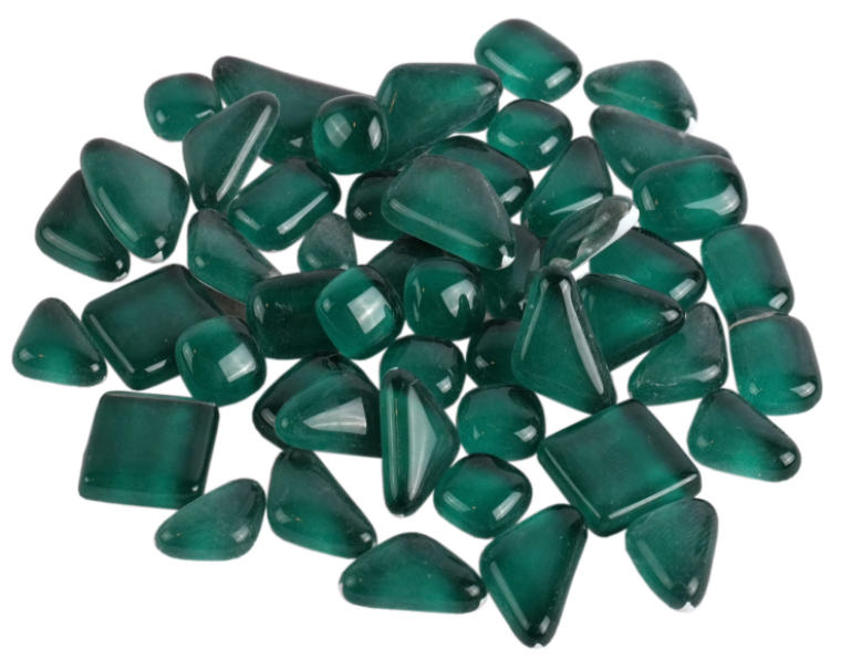 Soft Glas Polygonal Helder Kerstgroen 100 gr (1017593) *