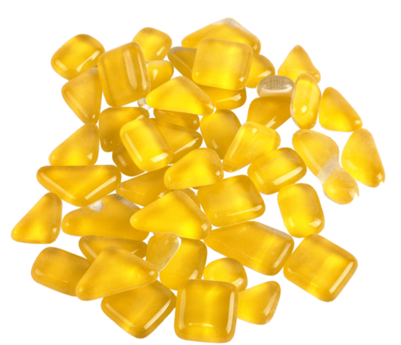 Soft Glas Polygonal Helder Geel 100 gr (1017596) *