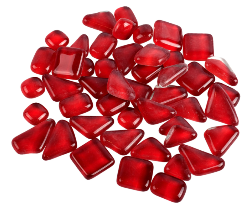 Soft Glas Polygonal Helder Rood 100 gr (1017617) *