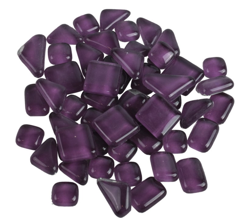 Soft Glas Polygonal Helder Paars 100 gr (1017629) *