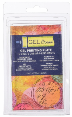 Gel Press • Gel Drukplaat Rechthoek 7,62x12,7cm (10808)