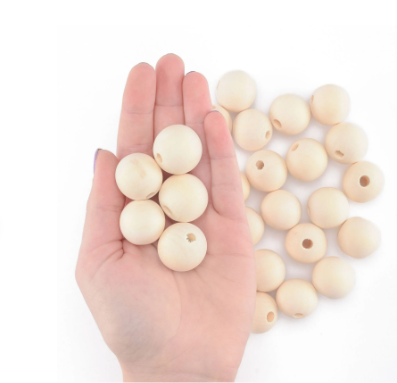Vaessen Creative • Houten kralen 25mm 25stuks (11006-007)