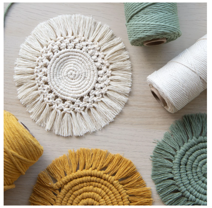 Vaessen Creative • Macramé Touw 2mmx200m Naturel (11305-01) *