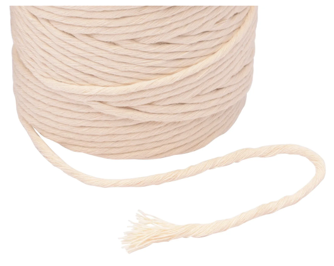Vaessen Creative • Macramé Touw 3mmx200m Naturel (11305-02)*