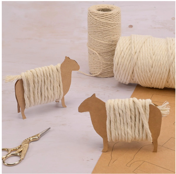 Vaessen Creative • Macramé Touw 5mmx100m Naturel (11305-04) *