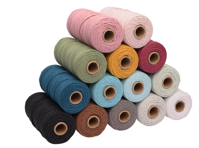 Vaessen Creative • Macramé Touw 3mmx100m Wit (11305-05) *