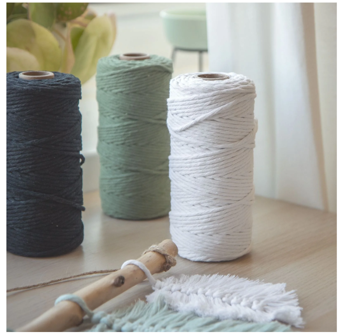 Vaessen Creative • Macramé Touw 3mmx100m Wit (11305-05) *