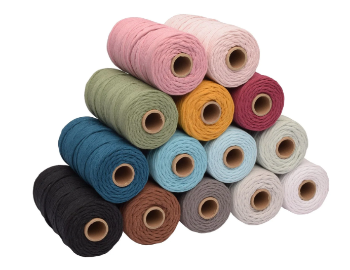 Vaessen Creative • Macramé Touw 3mmx100m Zwart (11305-06) *