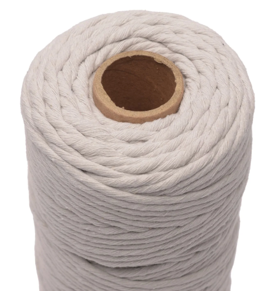 Vaessen Creative • Macramé Touw 3mmx100m Lichtgrijs (11305-07) *