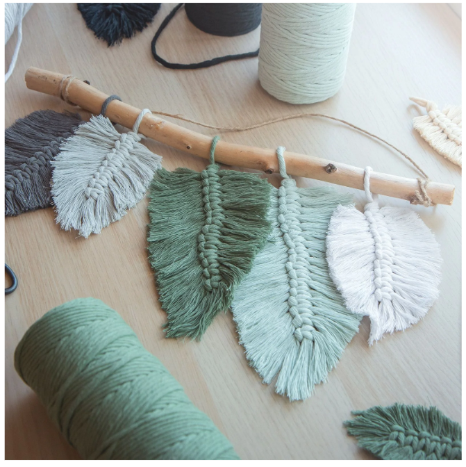 Vaessen Creative • Macramé Touw 3mmx100m Lichtgrijs (11305-07) *