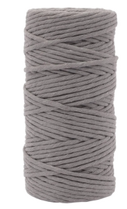 Vaessen Creative • Macramé Touw 3mmx100m Donkergrijs (11305-08) *