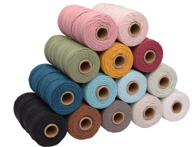 Vaessen Creative • Macramé Touw 3mmx100m Donkergrijs (11305-08) *