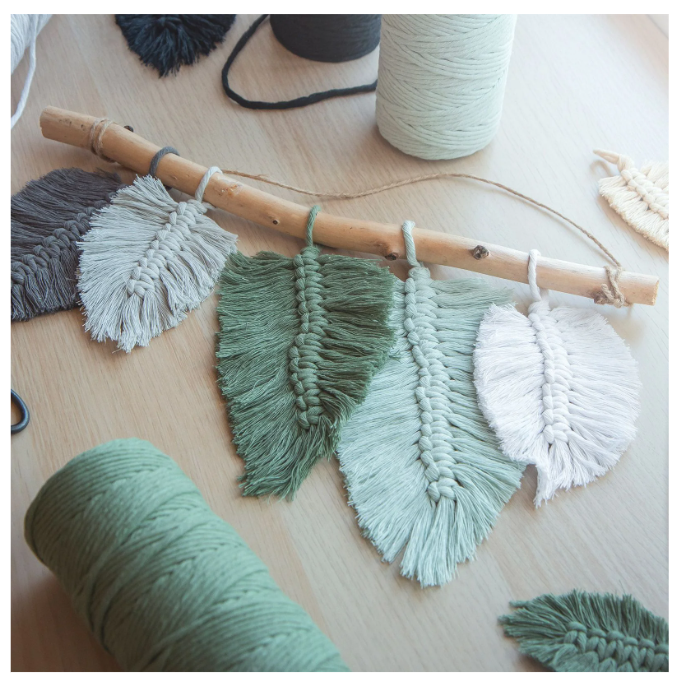 Vaessen Creative • Macramé Touw 3mmx100m Mintgroen (11305-09) *
