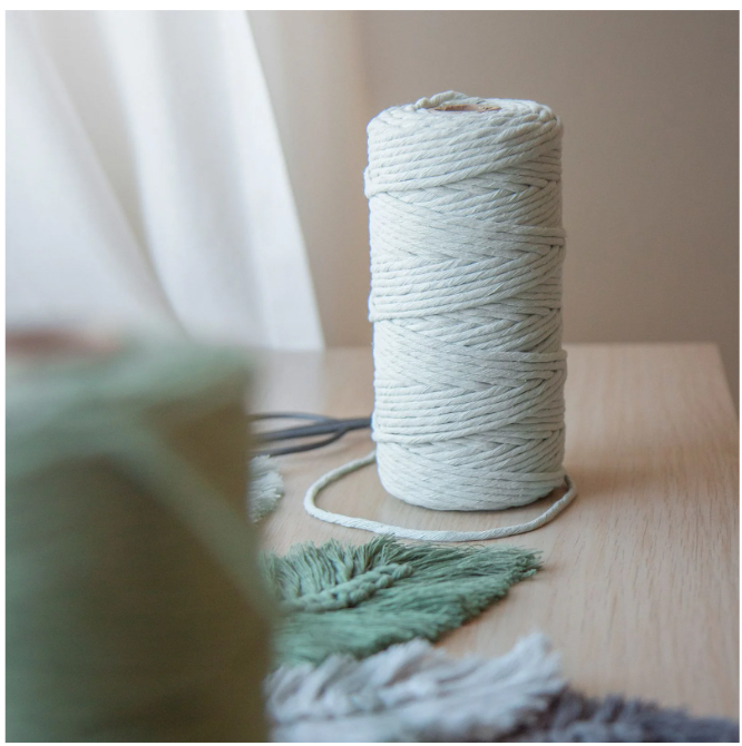 Vaessen Creative • Macramé Touw 3mmx100m Mintgroen (11305-09) *