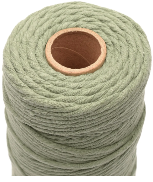 Vaessen Creative • Macramé Touw 3mmx100m Olijfgroen (11305-10) *