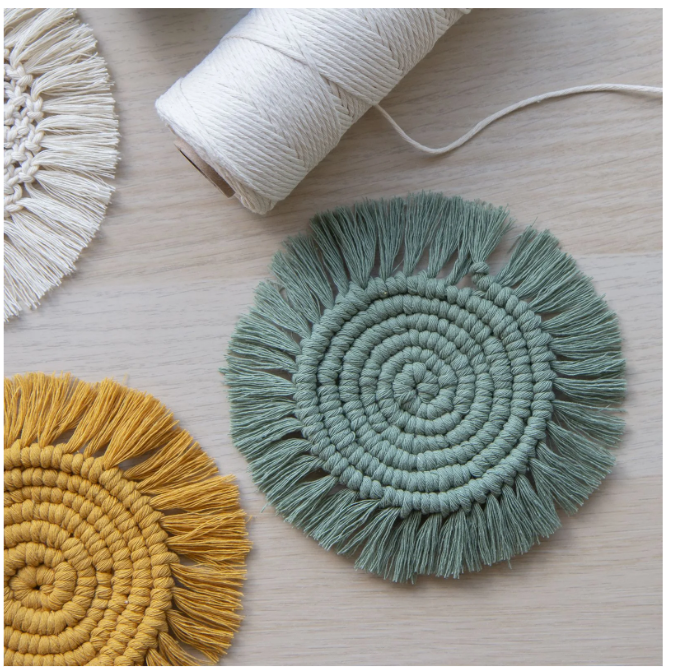 Vaessen Creative • Macramé Touw 3mmx100m Olijfgroen (11305-10) *
