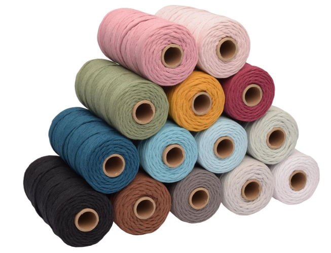 Vaessen Creative • Macramé Touw 3mmx100m Donkerblauw (11305-11) *