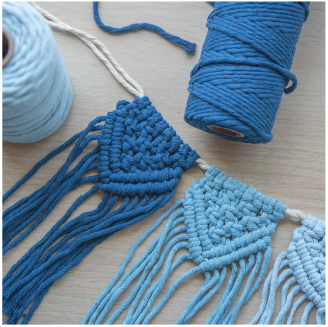 Vaessen Creative • Macramé Touw 3mmx100m Donkerblauw (11305-11) *