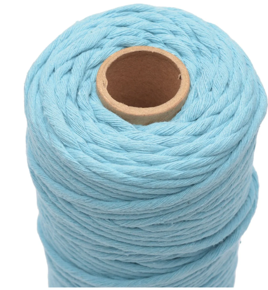 Vaessen Creative • Macramé Touw 3mmx100m Aqua (11305-12) *