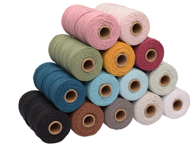 Vaessen Creative • Macramé Touw 3mmx100m Aqua (11305-12) *