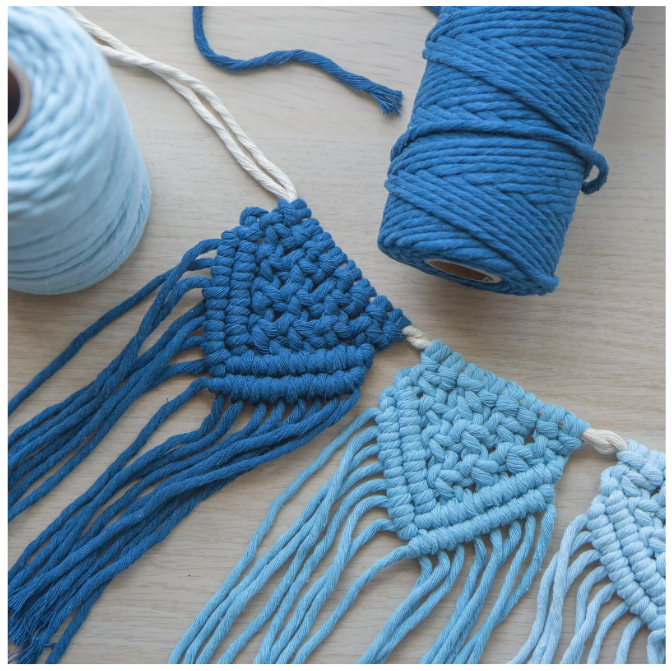 Vaessen Creative • Macramé Touw 3mmx100m Aqua (11305-12) *