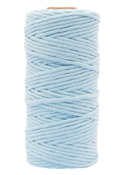 Vaessen Creative • Macramé Touw 3mmx100m Lichtblauw (11305-13) *