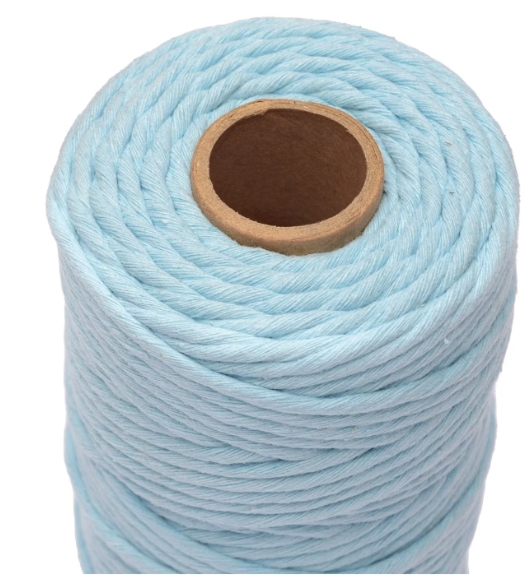 Vaessen Creative • Macramé Touw 3mmx100m Lichtblauw (11305-13) *