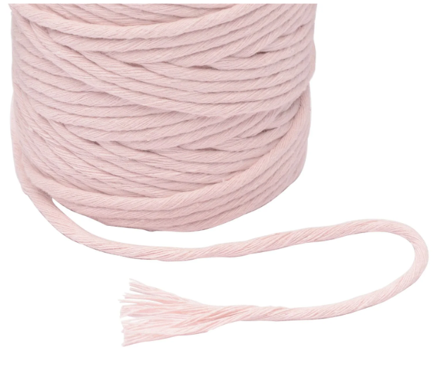 Vaessen Creative • Macramé Touw 3mmx100m Lichtroze (11305-14) *