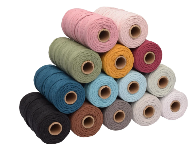 Vaessen Creative • Macramé Touw 3mmx100m Lichtroze (11305-14) *