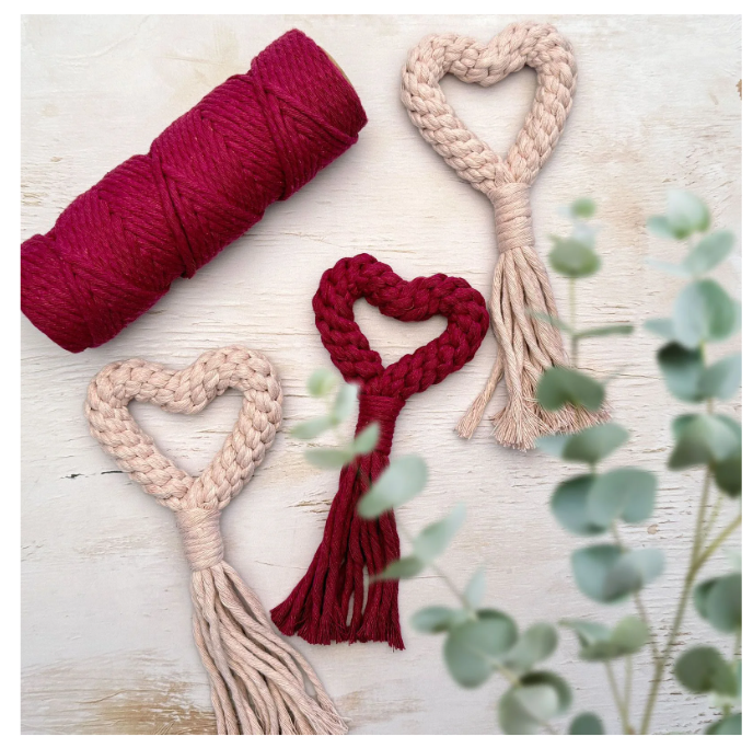Vaessen Creative • Macramé Touw 3mmx100m Lichtroze (11305-14) *