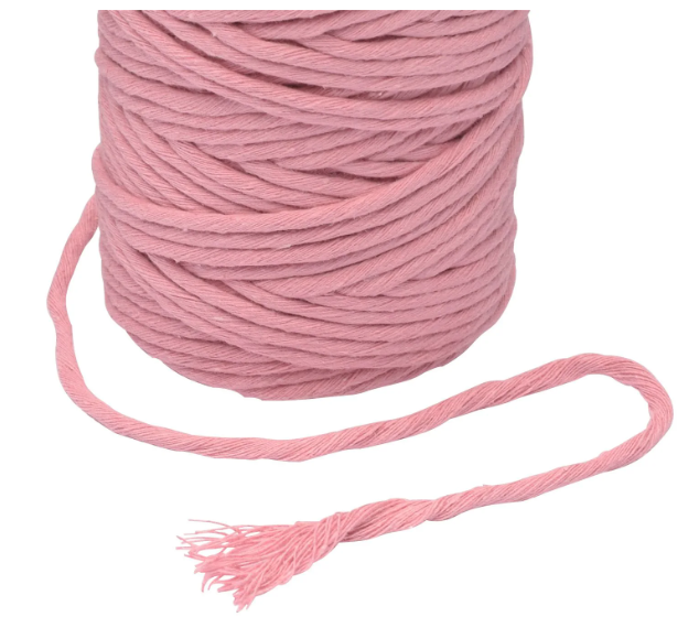 Vaessen Creative • Macramé Touw 3mmx100m Oudroze (11305-15) *