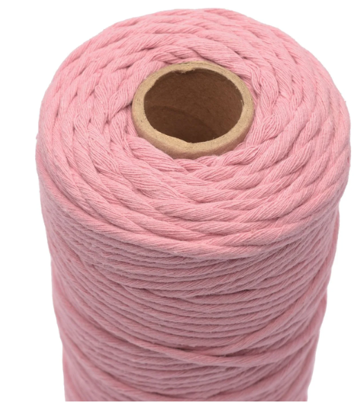 Vaessen Creative • Macramé Touw 3mmx100m Oudroze (11305-15) *