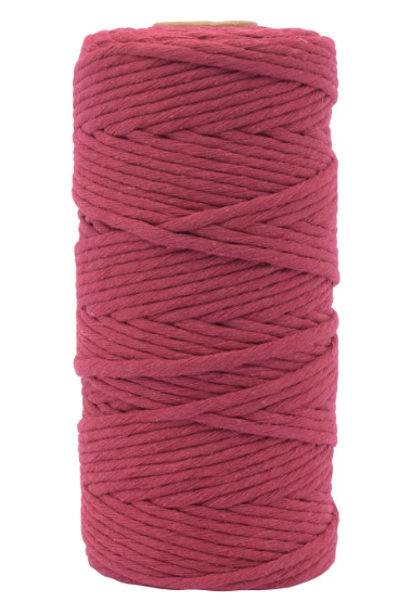 Vaessen Creative • Macramé Touw 3mmx100m Bordeauxrood (11305-16) *