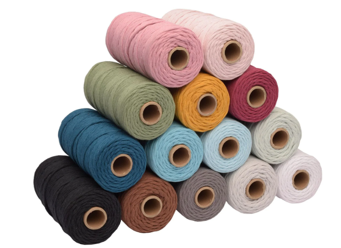 Vaessen Creative • Macramé Touw 3mmx100m Bordeauxrood (11305-16) *