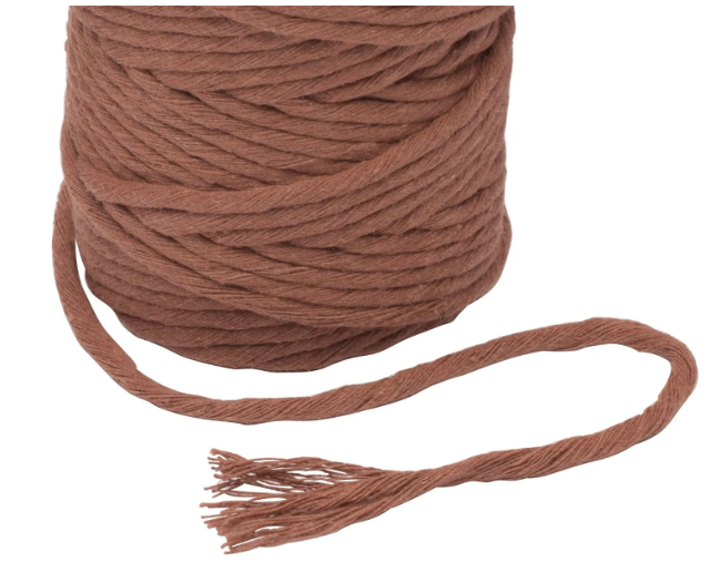 Vaessen Creative • Macramé Touw 3mmx100m Bruin (11305-17) *