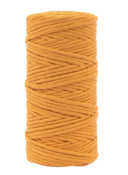 Vaessen Creative • Macramé Touw 3mmx100m Okergeel (11305-18) *