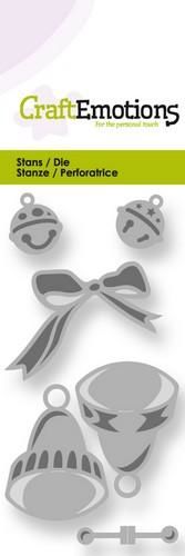 CraftEmotions Die - klokjes en belletjes 50x100 Card 5x10cm (115633/0192) (AFGEPRIJSD)